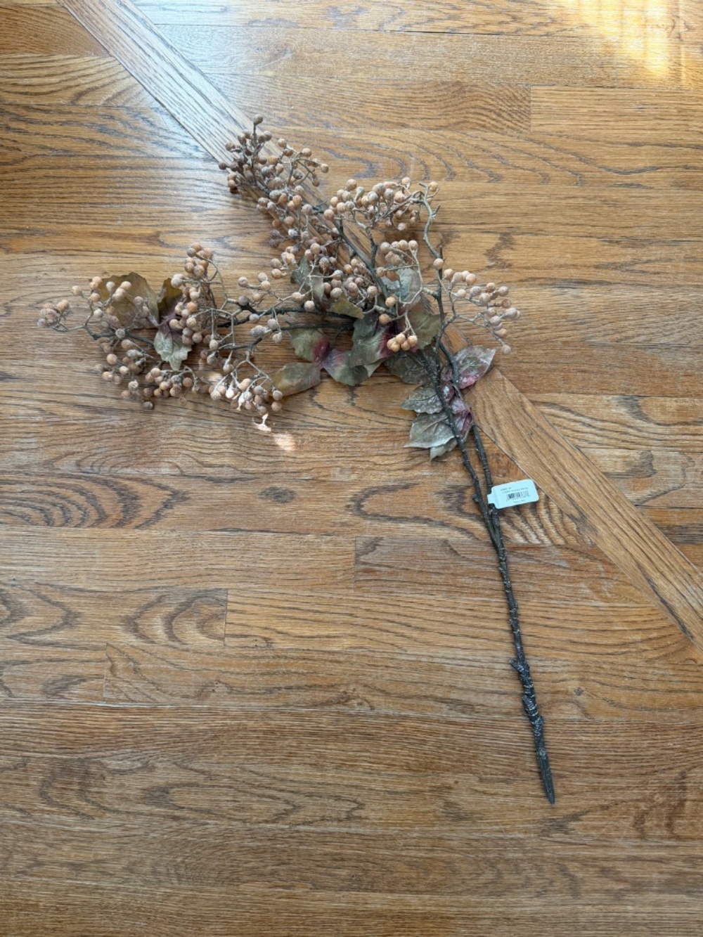 NWT 31" Berry Hanging Spray Realistic Brown Gold Tones set of 5